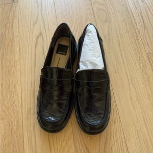 Dolce Vita Black Leather Loafers for Women